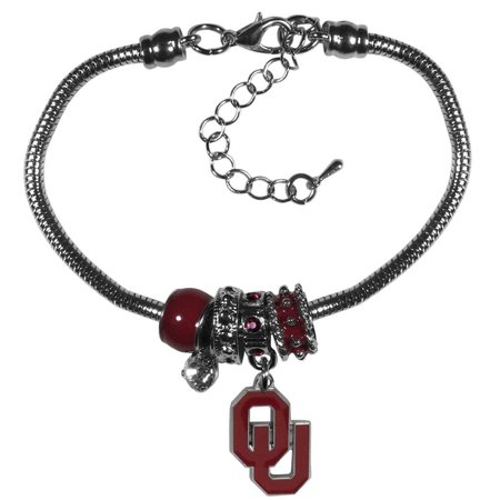 SISKIYOUSPORTS Oklahoma Sooners Bracelet Euro Bead Style 5460365877